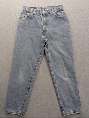 Vintage Levi's 550 Relaxed Jeans Womens 12 Blue Stone Wash High Rise Tapered